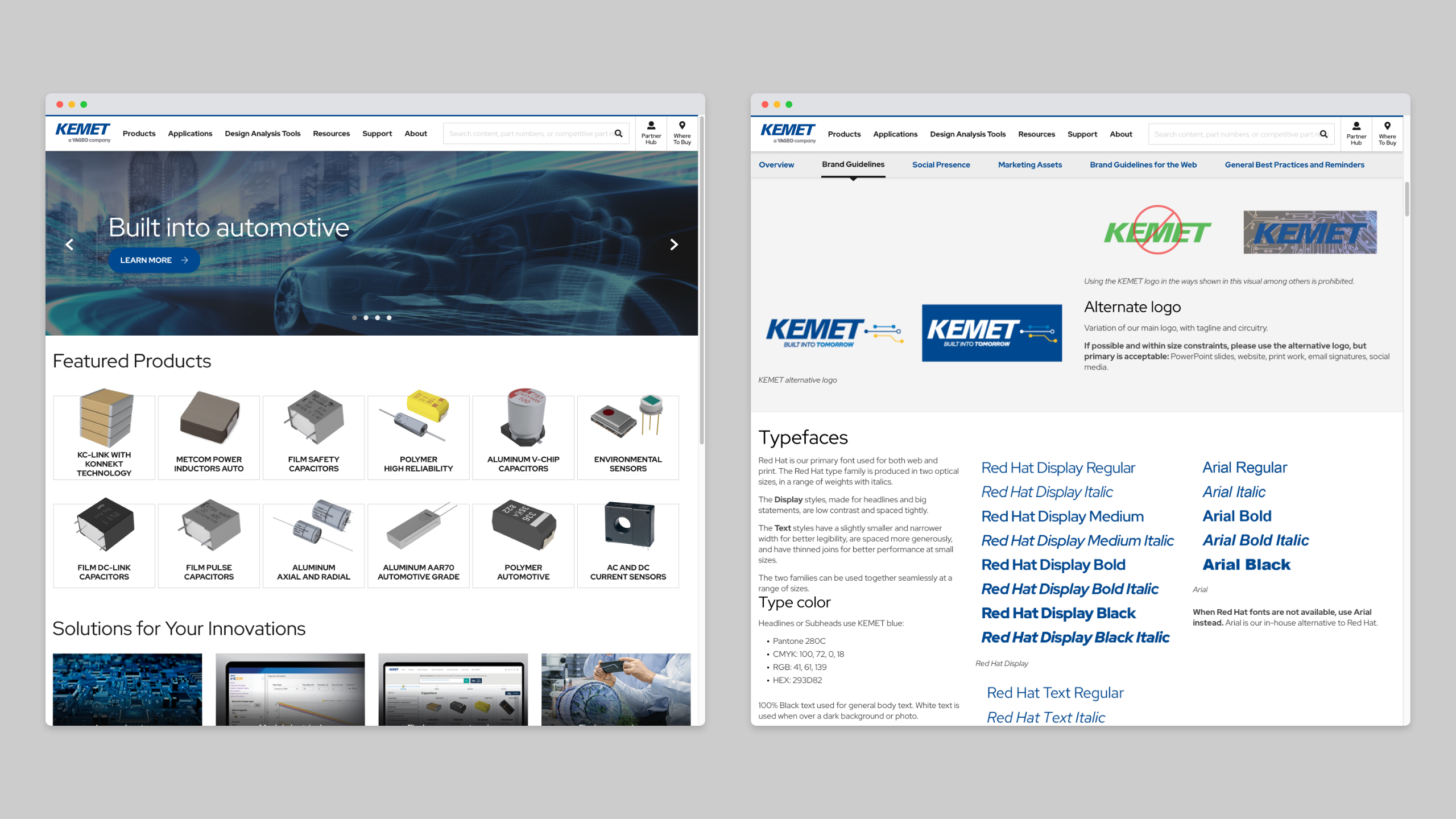 Kemet-Webpages